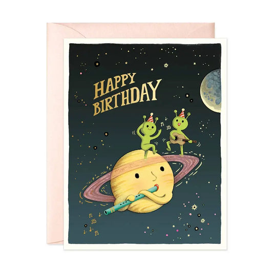 Cosmic Band Birthday Greeting Card - PABOOM