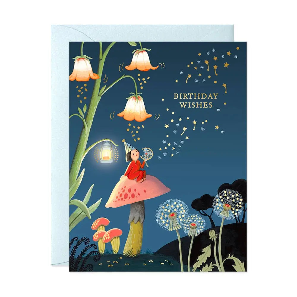 Dandelion Night Birthday Greeting Card - PABOOM