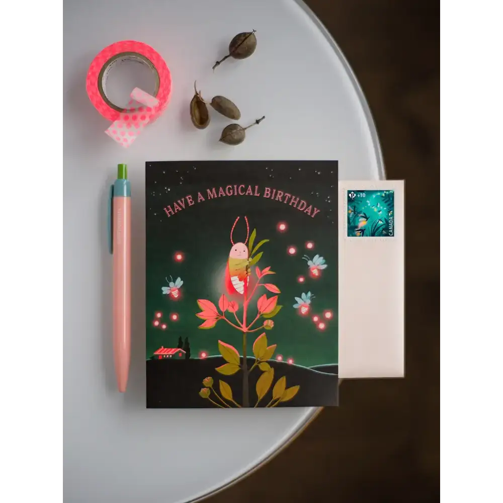 Firefly Birthday Greeting Card - PABOOM