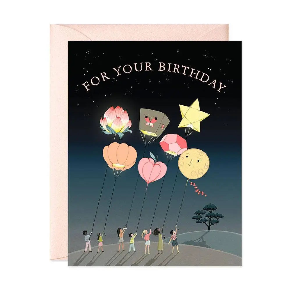 Lanterns Birthday Greeting Card - PABOOM