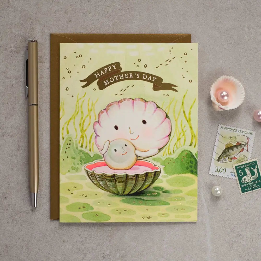 JooJoo Paper - Mother of Pearl Card