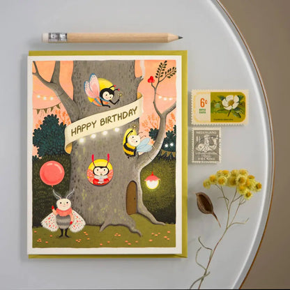 Tree Apartment Birthday Greeting Card - PABOOM