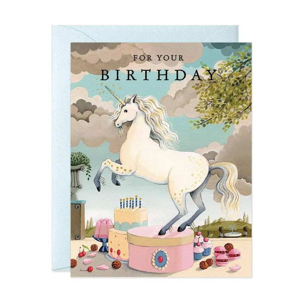 Unicorn Birthday Greeting Card - PABOOM