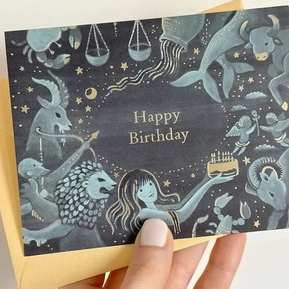 Zodiac Birthday Greeting Card - PABOOM