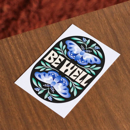 Julie Solvstrom Illustration - Be Well Postcard