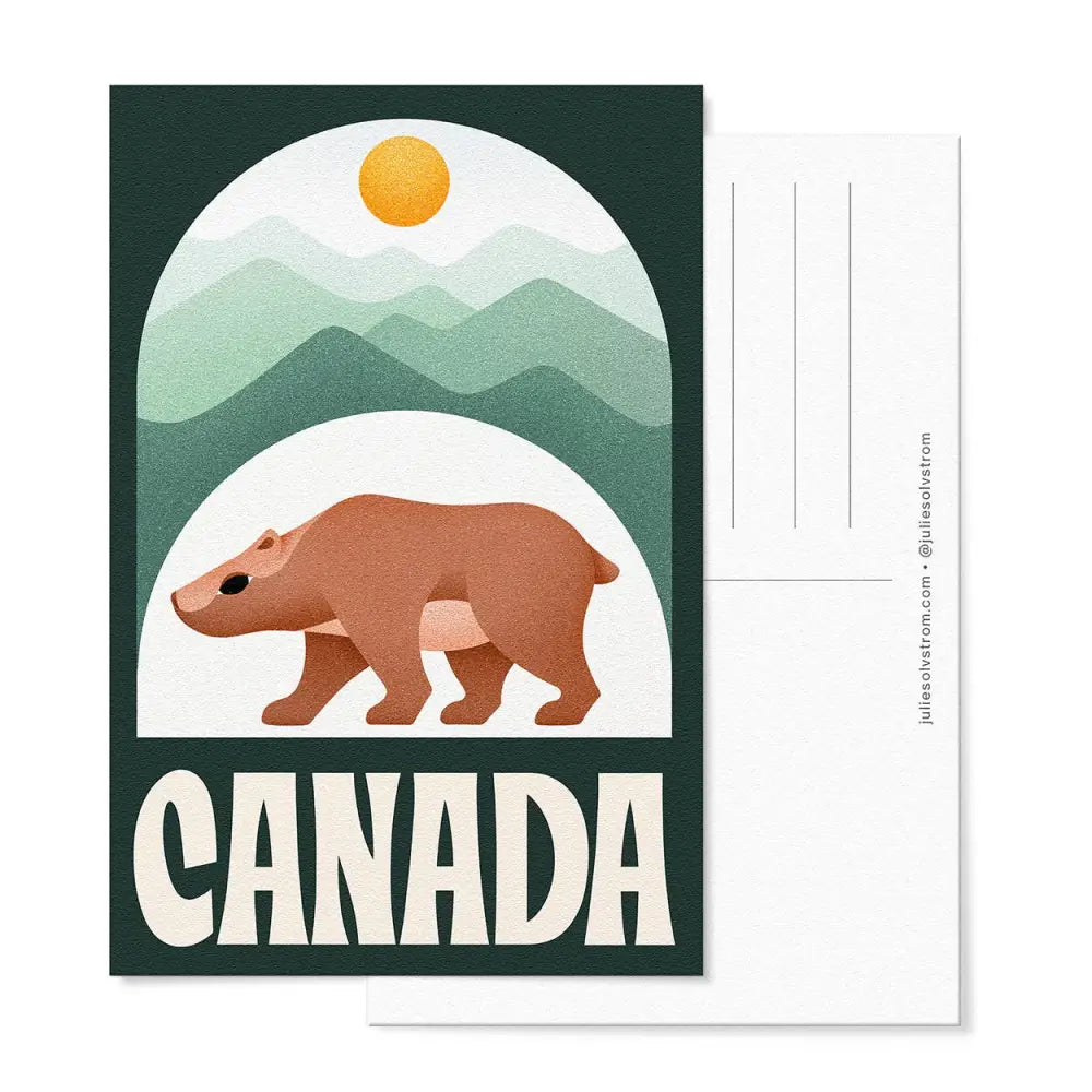 Julie Solvstrom Illustration - Canada Postcard