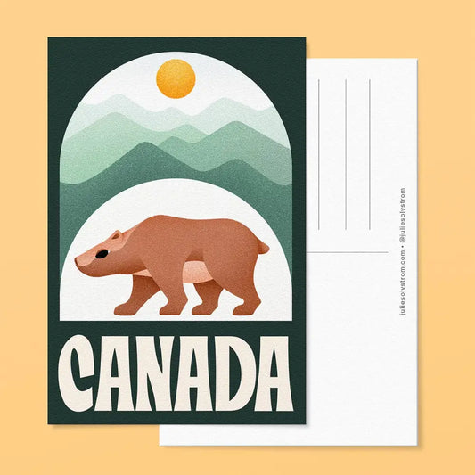 Julie Solvstrom Illustration - Canada Postcard