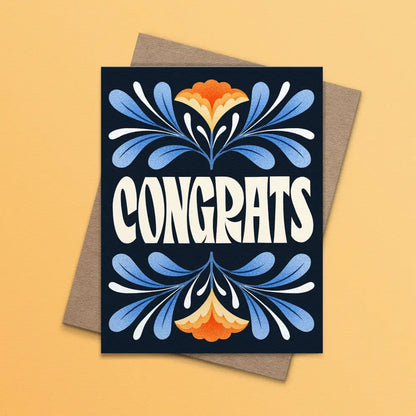 Julie Solvstrom Illustration - Congrats Greeting Card | Birthday | Celebration