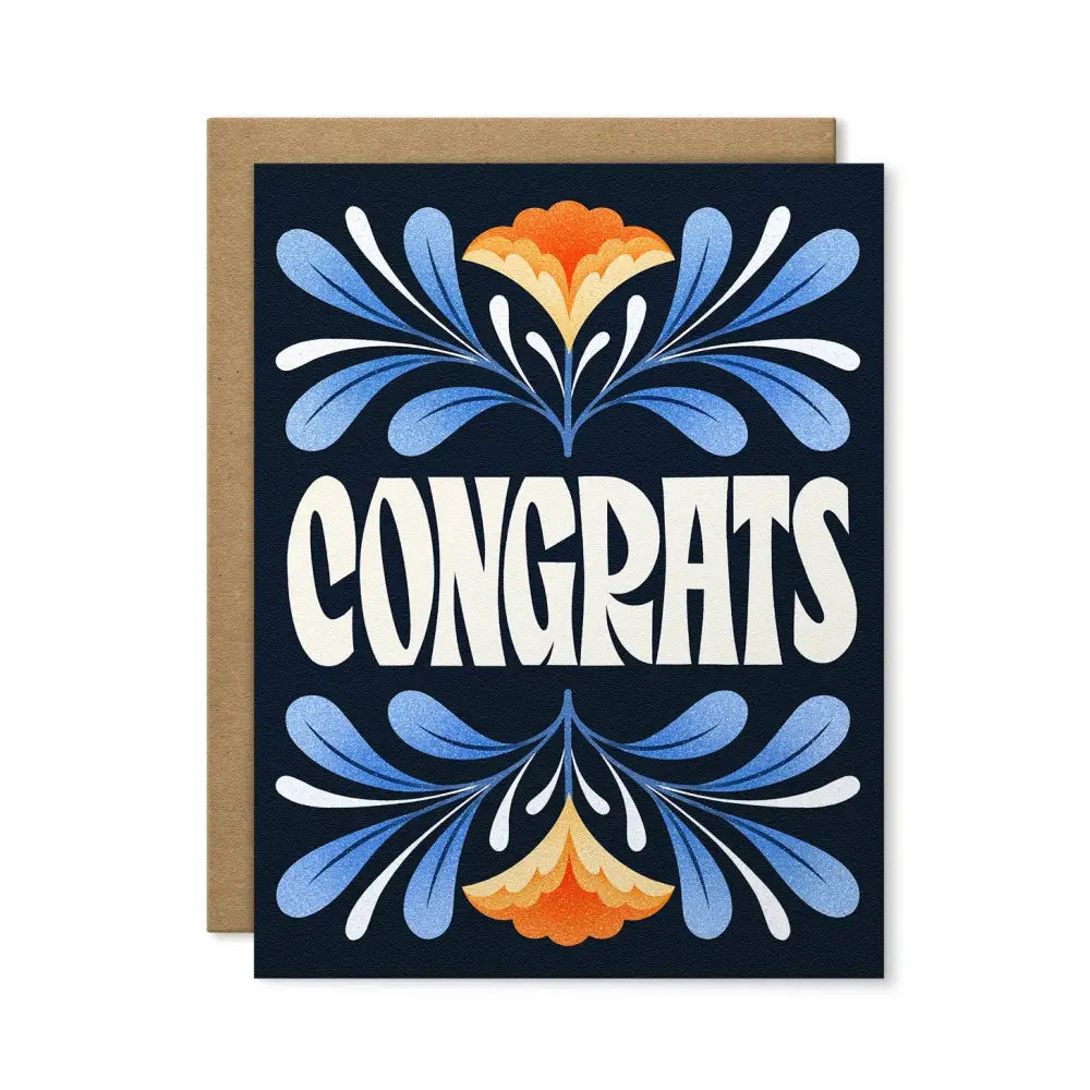 Julie Solvstrom Illustration - Congrats Greeting Card | Birthday | Celebration