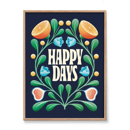 Happy Days Print 12x16in. - PABOOM