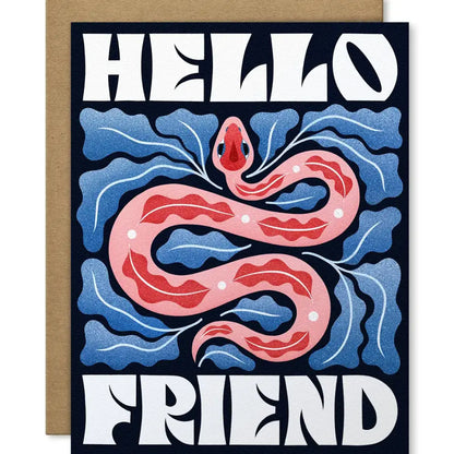 Hello Friend Snake Card - PABOOM