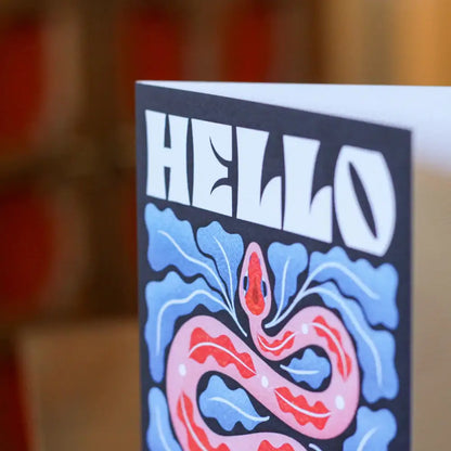 Hello Friend Snake Card - PABOOM
