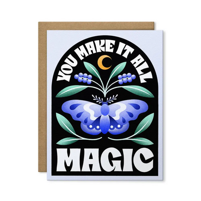 Julie Solvstrom Illustration - You Make it All Magic Greeting Card | Love & Romance