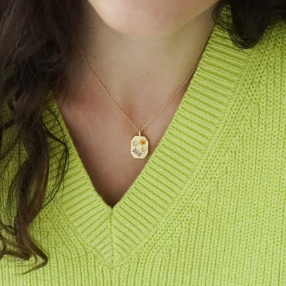 Kaleidoscope Disco Necklace - Gold