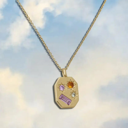 Kaleidoscope Disco Necklace - Gold