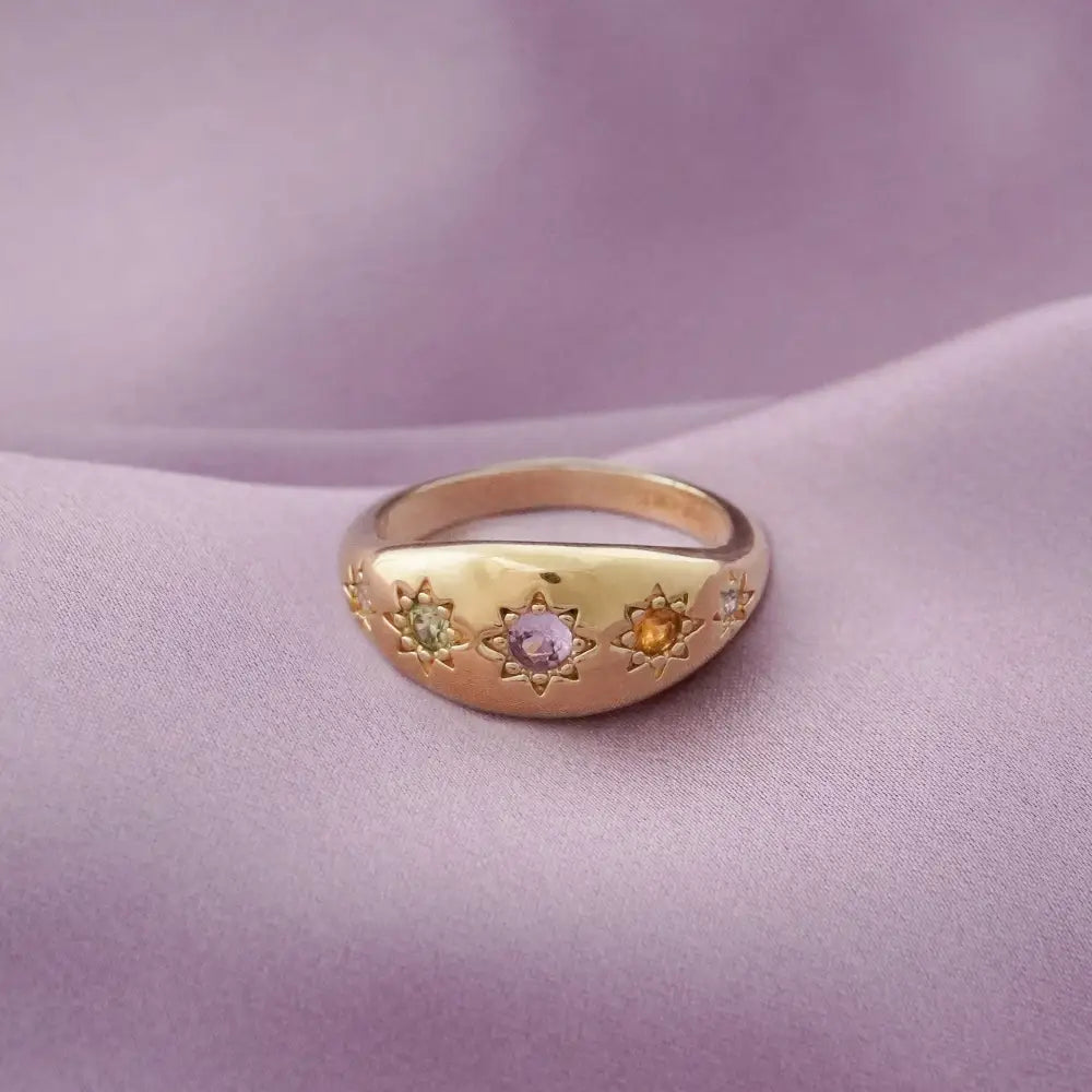 Kaleidoscope Disco Ring - Silver