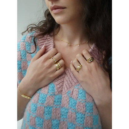 Kaleidoscope Disco Ring - Gold