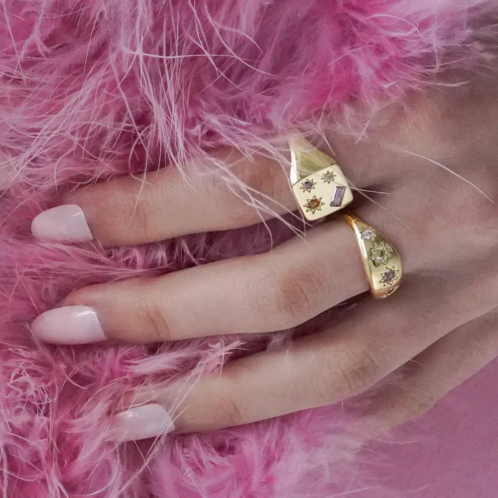 Kaleidoscope Disco Ring - Gold