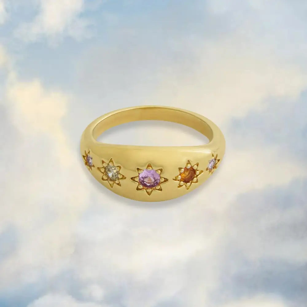 Kaleidoscope Disco Ring - Silver