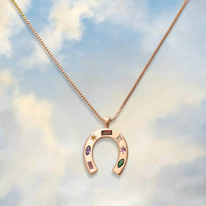 Kaleidoscope Lucky Charm Necklace - Gold