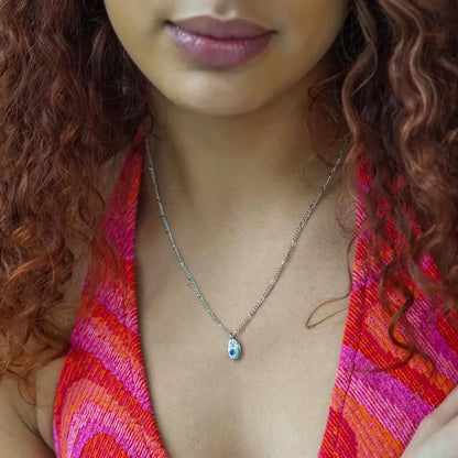Gemstone Mini Pebble Necklace - Gold