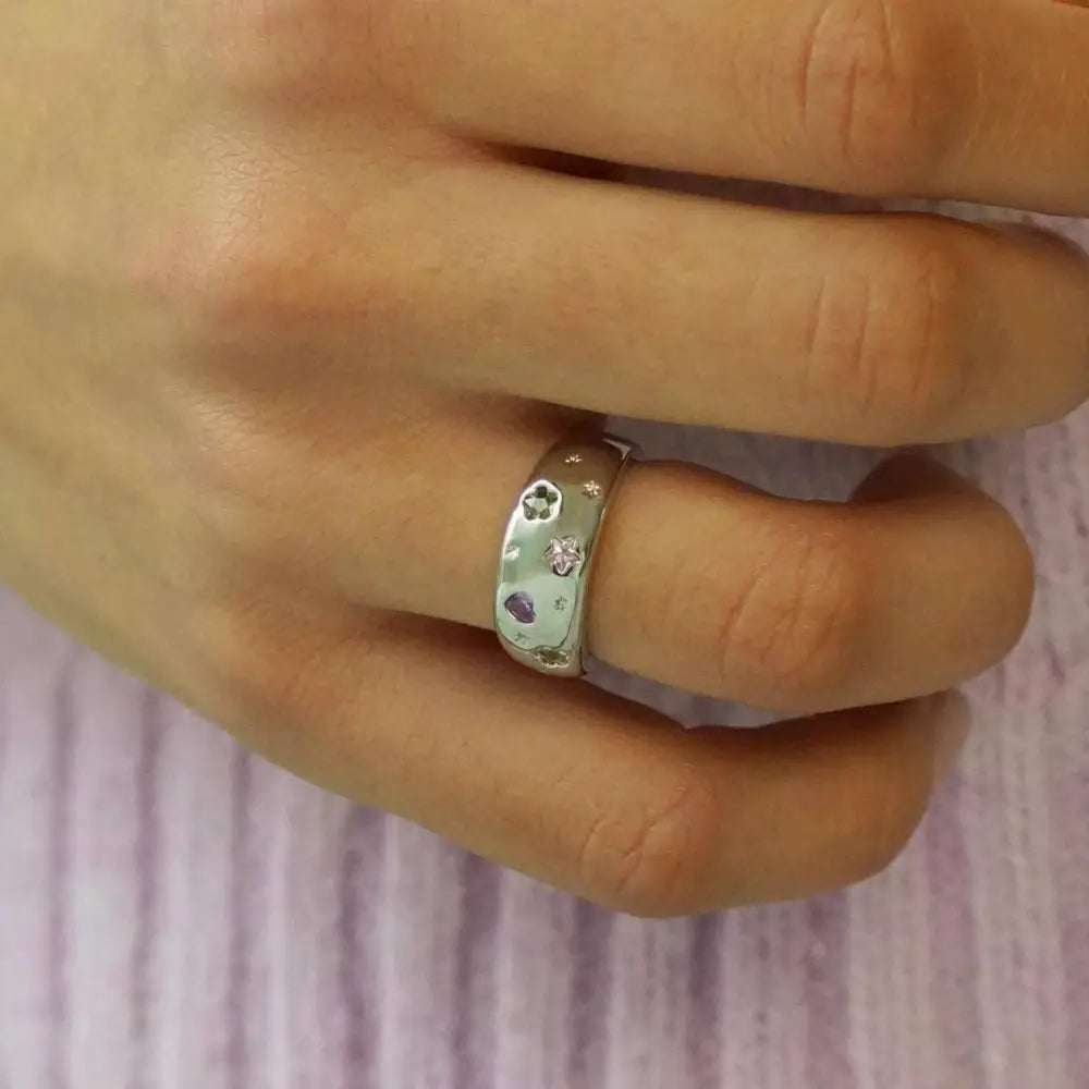 Junk Jewels Ltd - Jewelled Dreams Chunky Ring