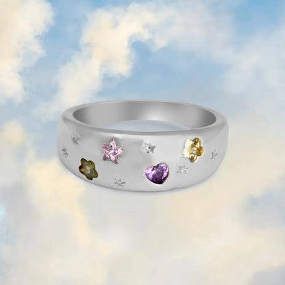 Junk Jewels Ltd - Jewelled Dreams Chunky Ring