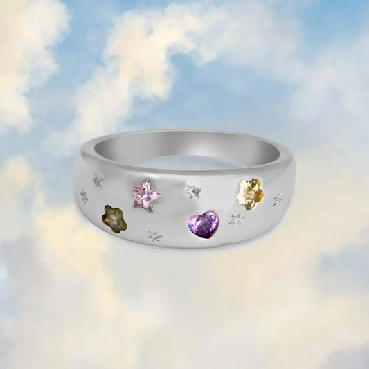 Junk Jewels Ltd - Jewelled Dreams Chunky Ring