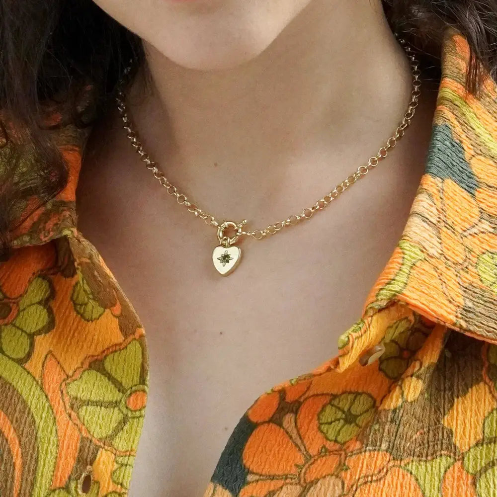 Junk Jewels Ltd - Retro Multi-Charm Chunky Chain Necklace Gold