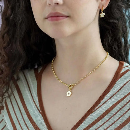 Junk Jewels Ltd - Retro Multi-Charm Chunky Chain Necklace Gold
