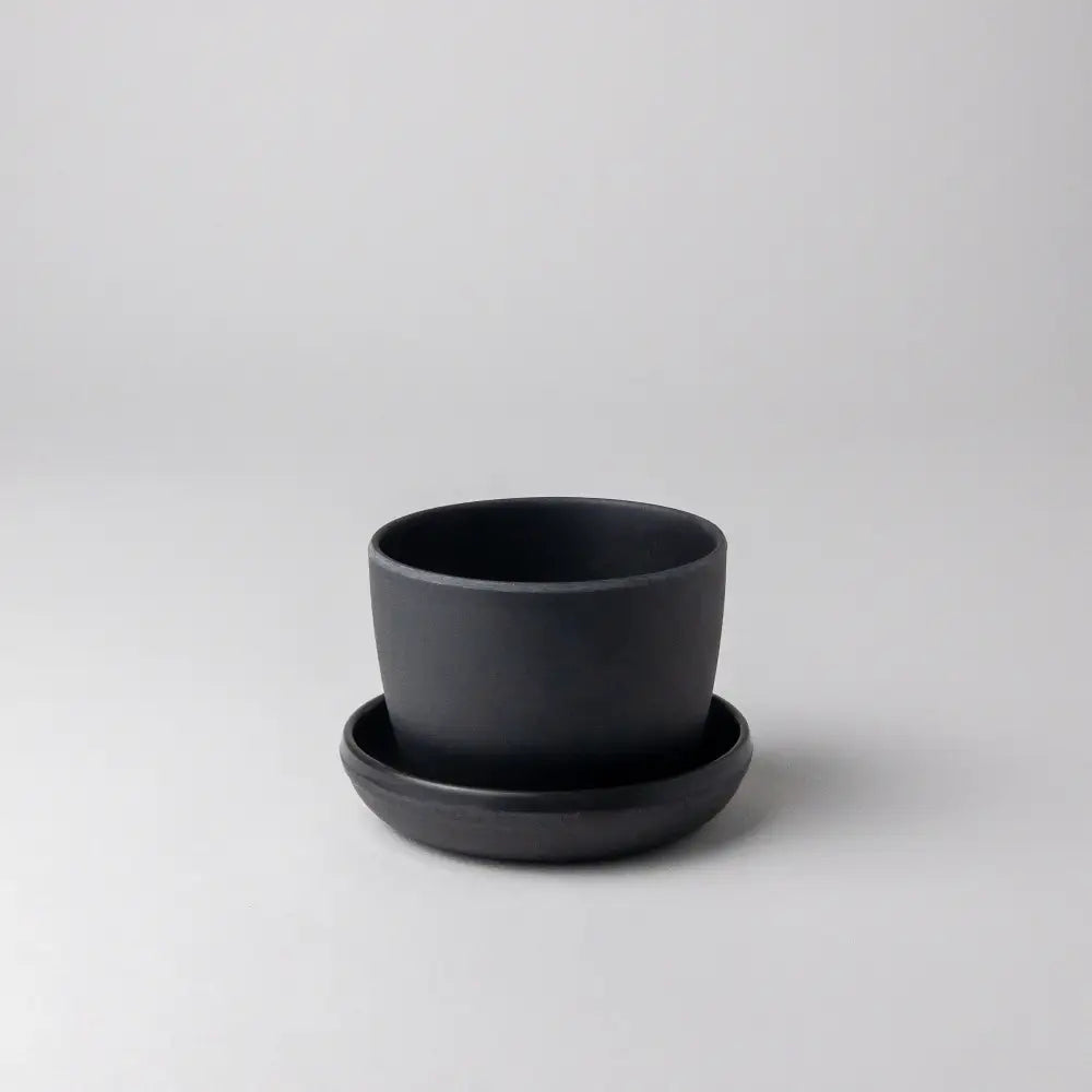 Kanso Designs - 3’’ Upcycled Mini Planters Bamboo Fibre (Black)