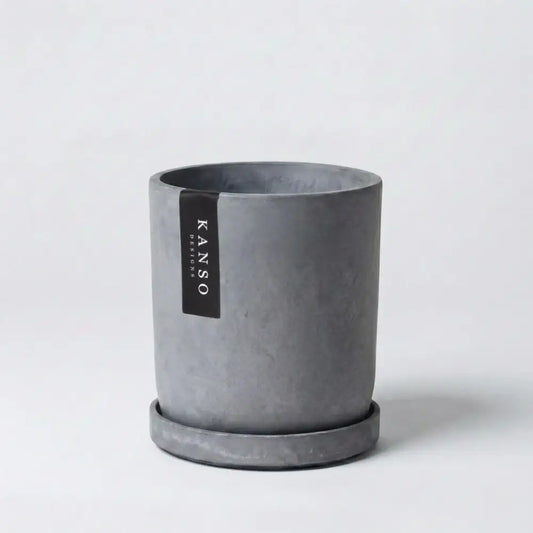 Kanso Designs Planter + Saucer 4” - Artic Stone