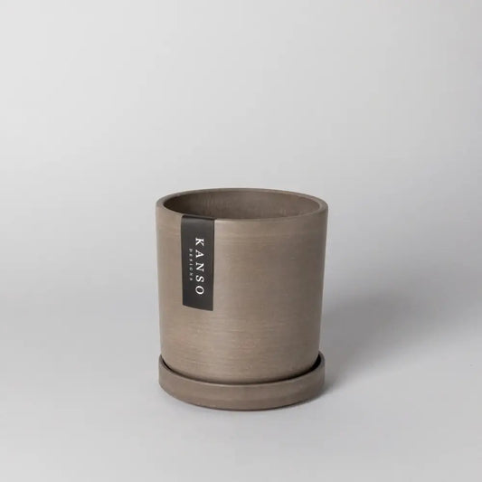 Kanso Designs Planter + Saucer 4” - Beechwood
