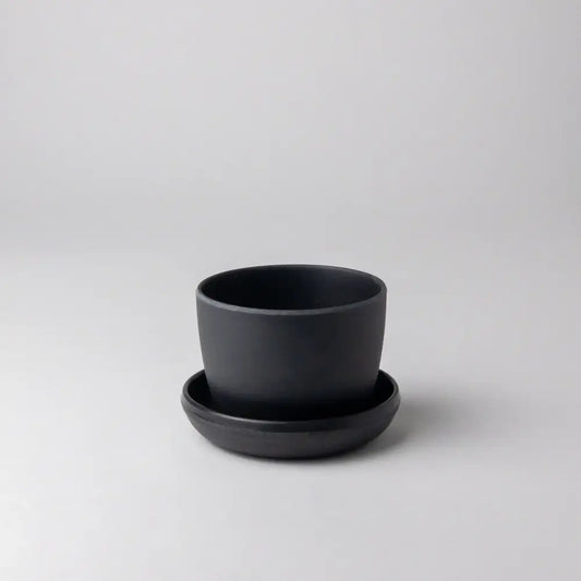 Kanso Designs Planter + Saucer 3” - Wheat Husk