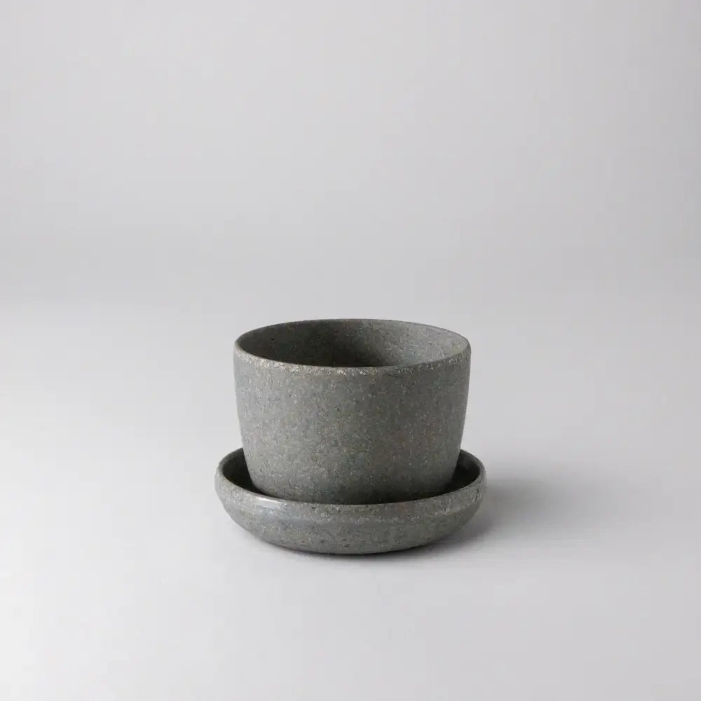 Kanso Designs - Planter + Saucer 3” Wheat Husk