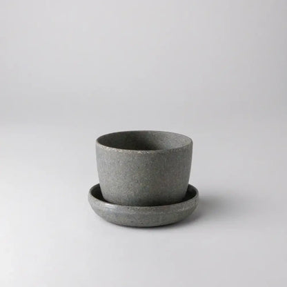 Kanso Designs - Planter + Saucer 3” Wheat Husk