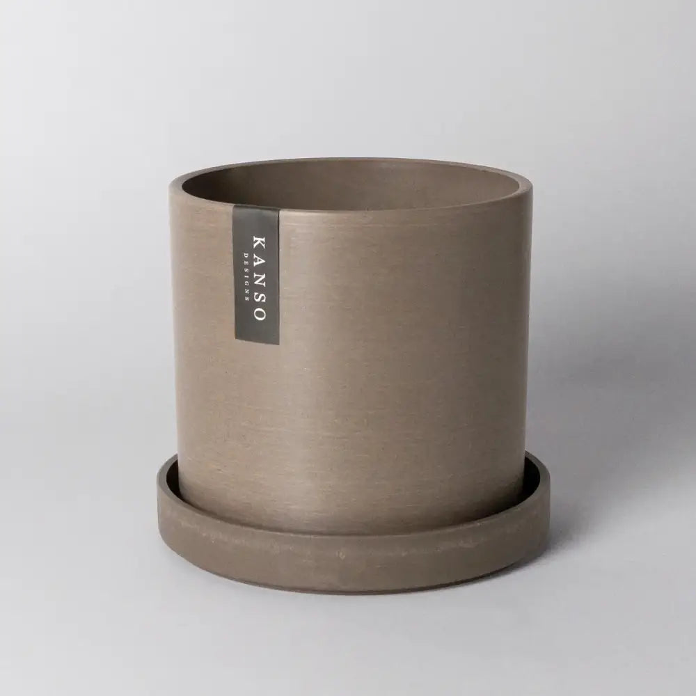 Kanso Designs - Planter + Saucer 7” Beechwood