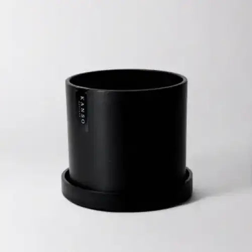 Kanso Designs Planter + Saucer 7” - Black