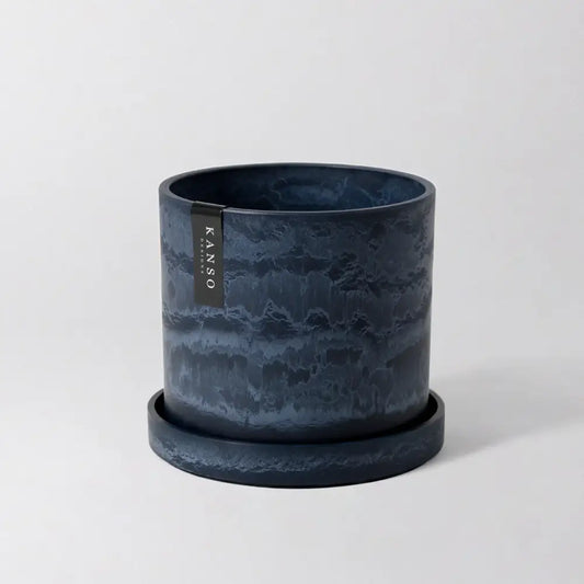 Kanso Designs Planter + Saucer 7” - Blue