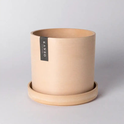 Kanso Designs - Planter + Saucer 7” Muted Coral