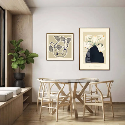 Banana Vase Art Print, Art Print, Hand Drawn Art, Quirky art print, hand-drawn illustration wall art - PABOOM