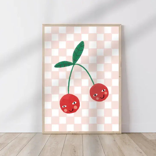 Cherry Smiles Art Print - PABOOM