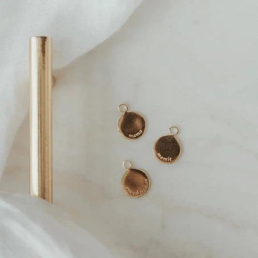 Grand-maman Medallion Gold Vermeil Charm - PABOOM