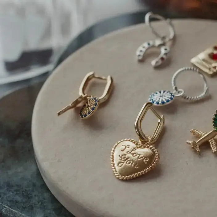 I Love You Gold Vermeil Charm - PABOOM