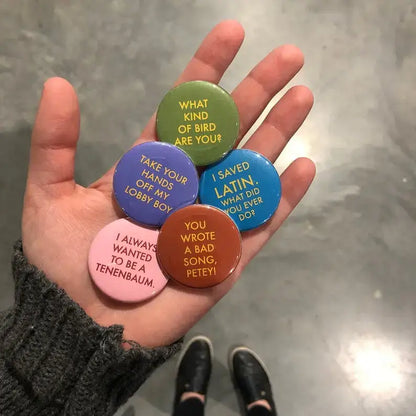 Wes Anderson Button Pack - PABOOM