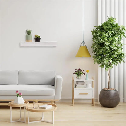 Chunky Wall Shelf Distressed White Large - PABOOM