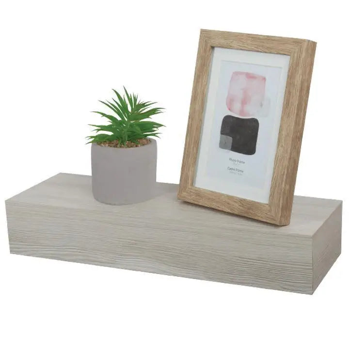 Chunky Wall Shelf Distressed White Small - PABOOM