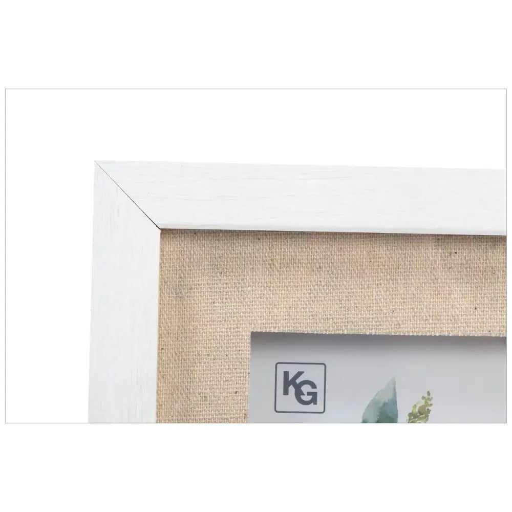 Jill Wood + Linen Frame White - PABOOM