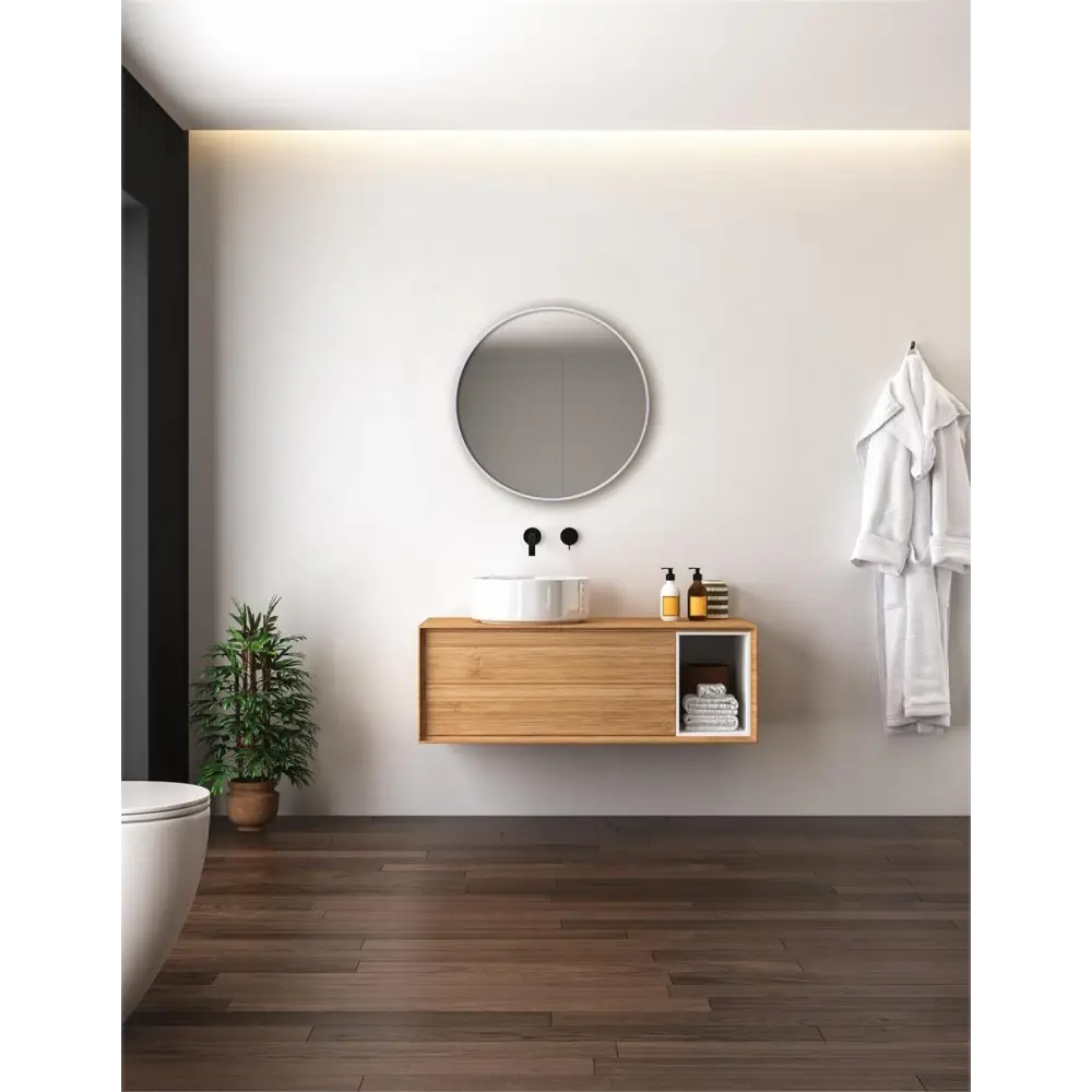 Norbert White Mirror - PABOOM