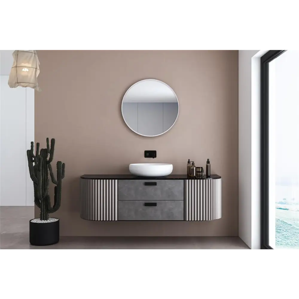 Norbert White Mirror - PABOOM